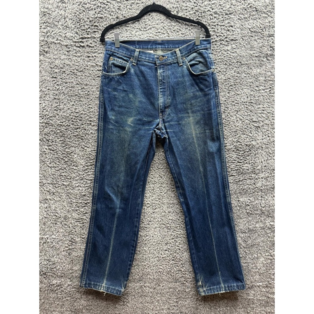 Vintage Calvin Klein 70s 80s Scovill Dark Washed Denim Jeans Mens‎ Size 34
